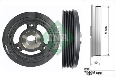 Belt Pulley, crankshaft Schaeffler INA 544 0106 10
