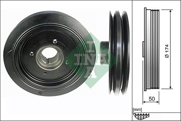 Schaeffler INA 544 0107 10 Belt Pulley, crankshaft