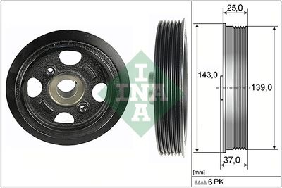 Belt Pulley, crankshaft Schaeffler INA 544 0109 10