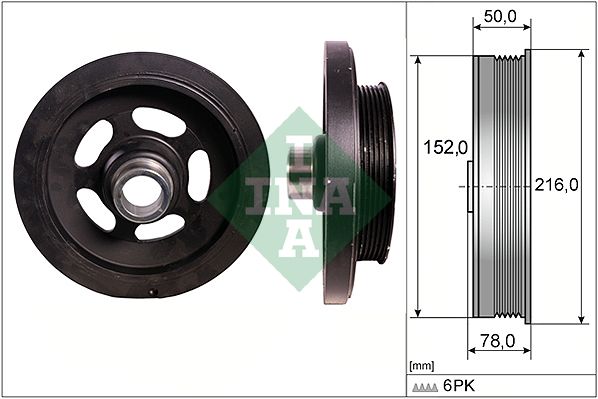 Schaeffler INA 544 0111 10 Belt Pulley, crankshaft