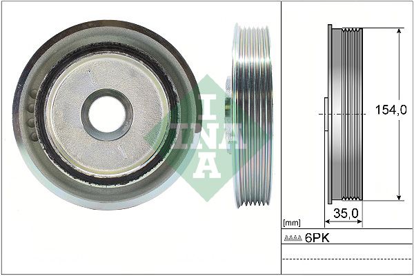 Schaeffler INA 544 0112 10 Belt Pulley, crankshaft