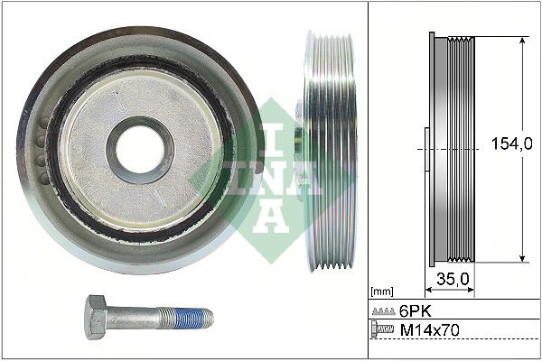 Schaeffler INA 544 0112 20 Belt Pulley Set, crankshaft