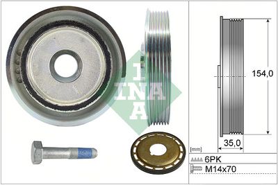 Belt Pulley Set, crankshaft Schaeffler INA 544 0112 21
