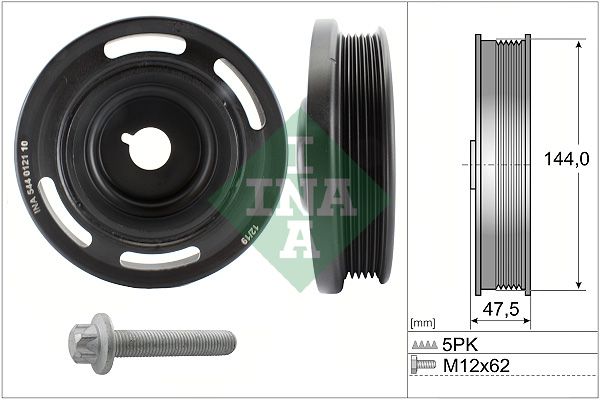 Schaeffler INA 544 0121 20 Belt Pulley Set, crankshaft