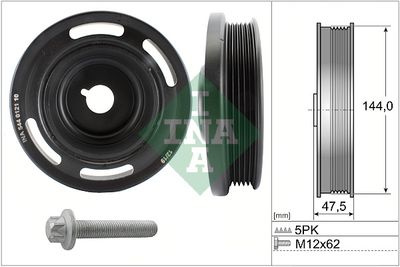 Belt Pulley Set, crankshaft Schaeffler INA 544 0121 20