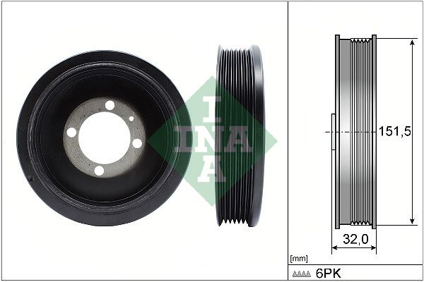 Schaeffler INA 544 0123 10 Belt Pulley, crankshaft