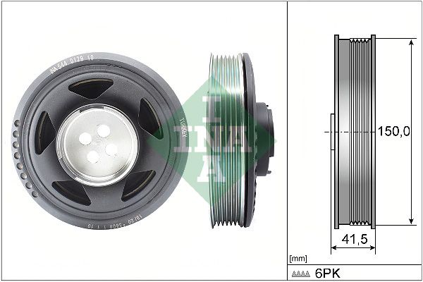 Schaeffler INA 544 0129 10 Belt Pulley, crankshaft