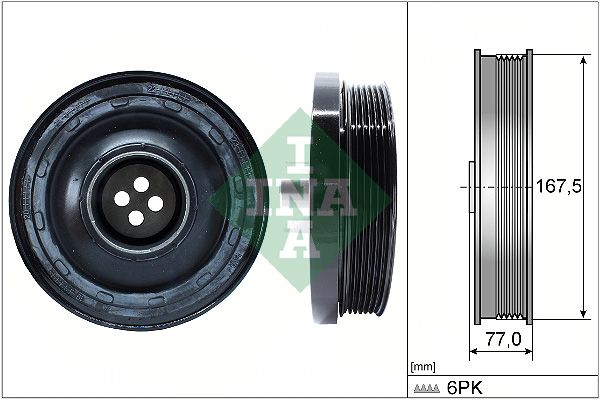 Schaeffler INA 544 0137 10 Belt Pulley, crankshaft