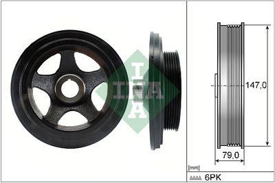 Belt Pulley, crankshaft Schaeffler INA 544 0142 10