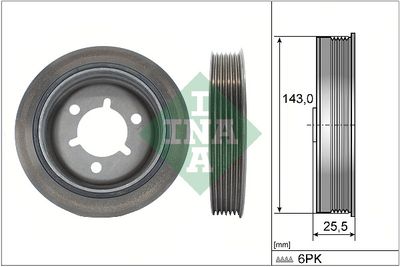 Belt Pulley, crankshaft Schaeffler INA 544 0145 10