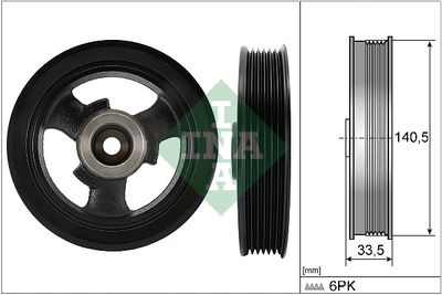 Belt Pulley, crankshaft Schaeffler INA 544 0149 10