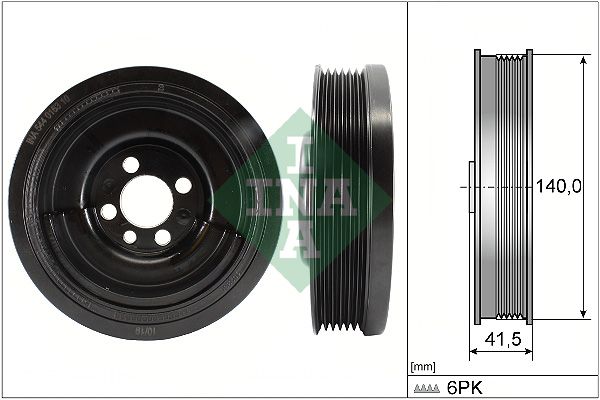 Schaeffler INA 544 0163 10 Belt Pulley, crankshaft