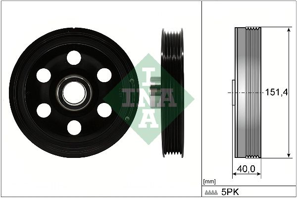 Schaeffler INA 544 0165 10 Belt Pulley, crankshaft
