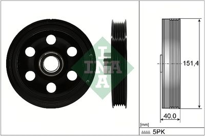 Belt Pulley, crankshaft Schaeffler INA 544 0165 10