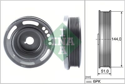 Belt Pulley, crankshaft Schaeffler INA 544 0168 10