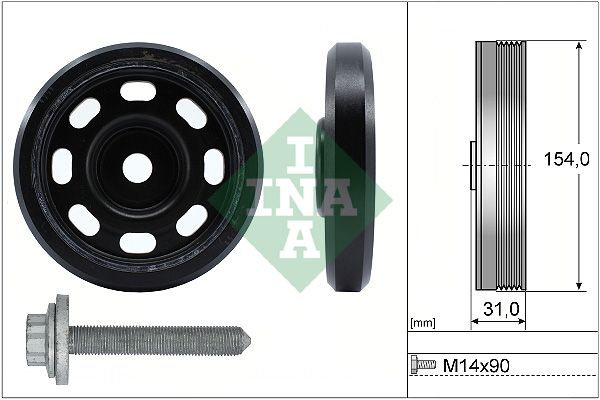 Schaeffler INA 544 0170 20 Belt Pulley Set, crankshaft