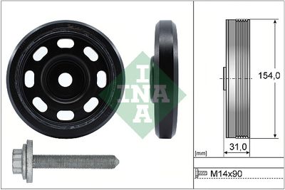 Belt Pulley Set, crankshaft Schaeffler INA 544 0170 20
