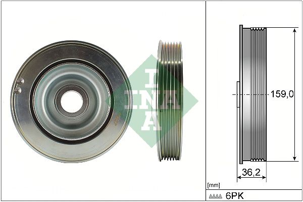 Schaeffler INA 544 0173 10 Belt Pulley, crankshaft