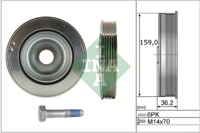 Belt Pulley Set, crankshaft Schaeffler INA 544 0173 20