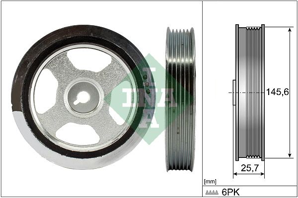 Schaeffler INA 544 0176 10 Belt Pulley, crankshaft