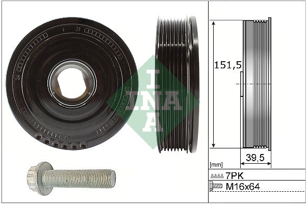 Schaeffler INA 544 0177 20 Belt Pulley Set, crankshaft