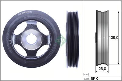 Belt Pulley, crankshaft Schaeffler INA 544 0178 10