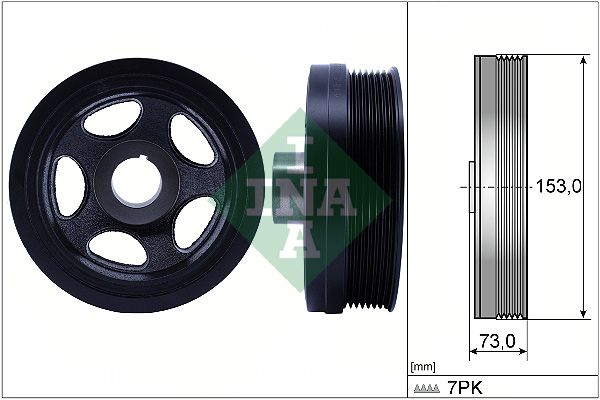 Schaeffler INA 544 0183 10 Belt Pulley, crankshaft