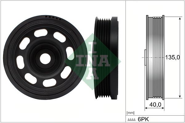 Schaeffler INA 544 0184 10 Belt Pulley, crankshaft
