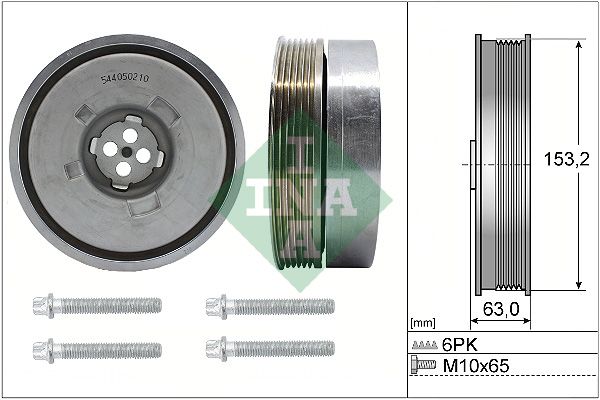 Schaeffler INA 544 0502 20 Belt Pulley Set, crankshaft