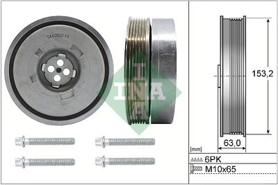 Belt Pulley Set, crankshaft Schaeffler INA 544 0502 20