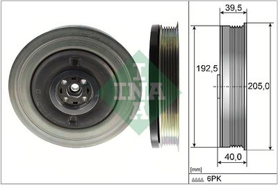 Belt Pulley, crankshaft Schaeffler INA 544 0503 10
