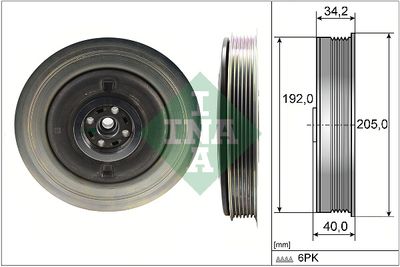 Belt Pulley, crankshaft Schaeffler INA 544 0504 10