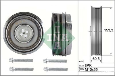 Belt Pulley Set, crankshaft Schaeffler INA 544 0505 20