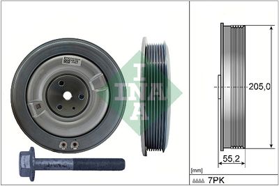 Belt Pulley Set, crankshaft Schaeffler INA 544 0506 20