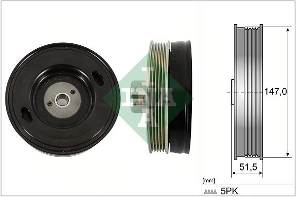 Schaeffler INA 544 0509 10 Belt Pulley, crankshaft
