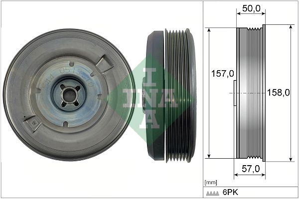 Schaeffler INA 544 0513 10 Belt Pulley, crankshaft