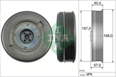 Belt Pulley, crankshaft Schaeffler INA 544 0513 10