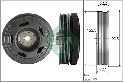 Belt Pulley, crankshaft Schaeffler INA 544 0515 10