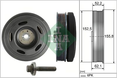 Belt Pulley Set, crankshaft Schaeffler INA 544 0515 20