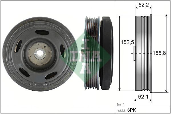 Schaeffler INA 544 0516 10 Belt Pulley, crankshaft