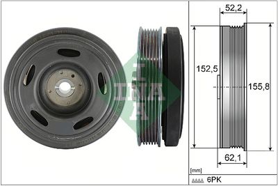 Belt Pulley, crankshaft Schaeffler INA 544 0516 10