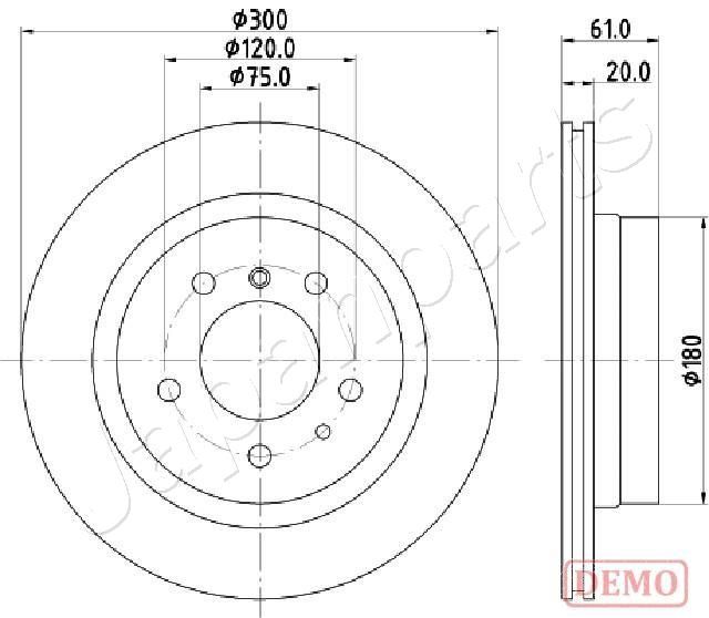 JAPANPARTS DP-011C Brake Disc