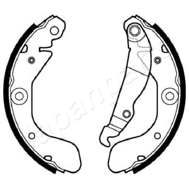 JAPANPARTS GF-W10AF Brake Shoe Set