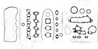 Full Gasket Kit, engine JAPANPARTS KM-205
