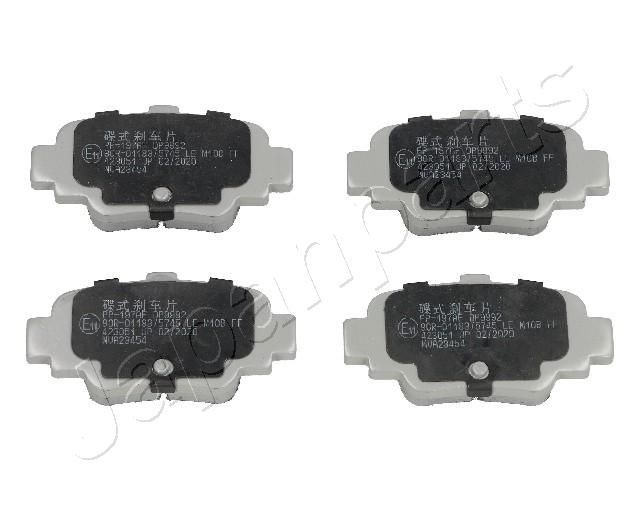 JAPANPARTS PP-197AF Brake Pad Set, disc brake