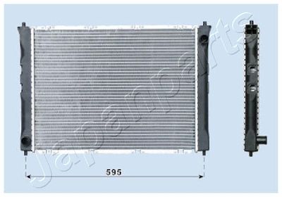 Radiator, engine cooling JAPANPARTS RDA012042