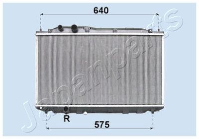 Radiator, engine cooling JAPANPARTS RDA193022