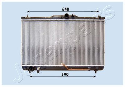 Radiator, engine cooling JAPANPARTS RDA283092