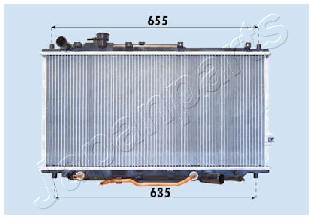 JAPANPARTS RDA333007 Radiator, engine cooling
