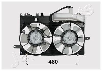 Fan, engine cooling JAPANPARTS VNT152020
